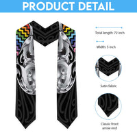 Aotearoa Kowhaiwhai Poutama Rainbow Motif Graduation Stole
