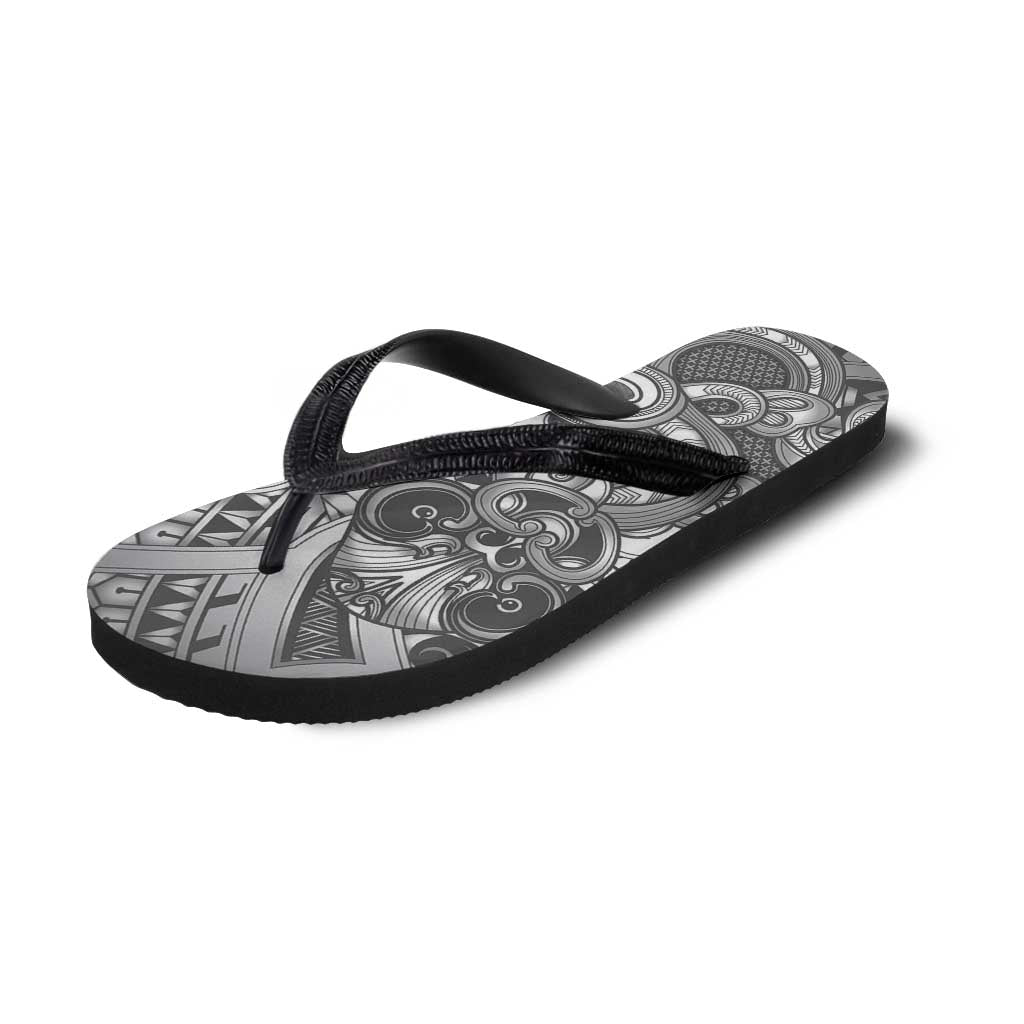 Aotearoa Maori Hei Tiki Flip Flops Kiwikiwi Kowhaiwhai Puhoro Motif