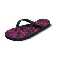 Aotearoa Maori Hei Tiki Flip Flops Mawhero Kowhaiwhai Puhoro Motif