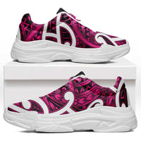 Aotearoa Maori Kowhaiwhai Chunky Sneakers Mawhero Puhoro and Patiki