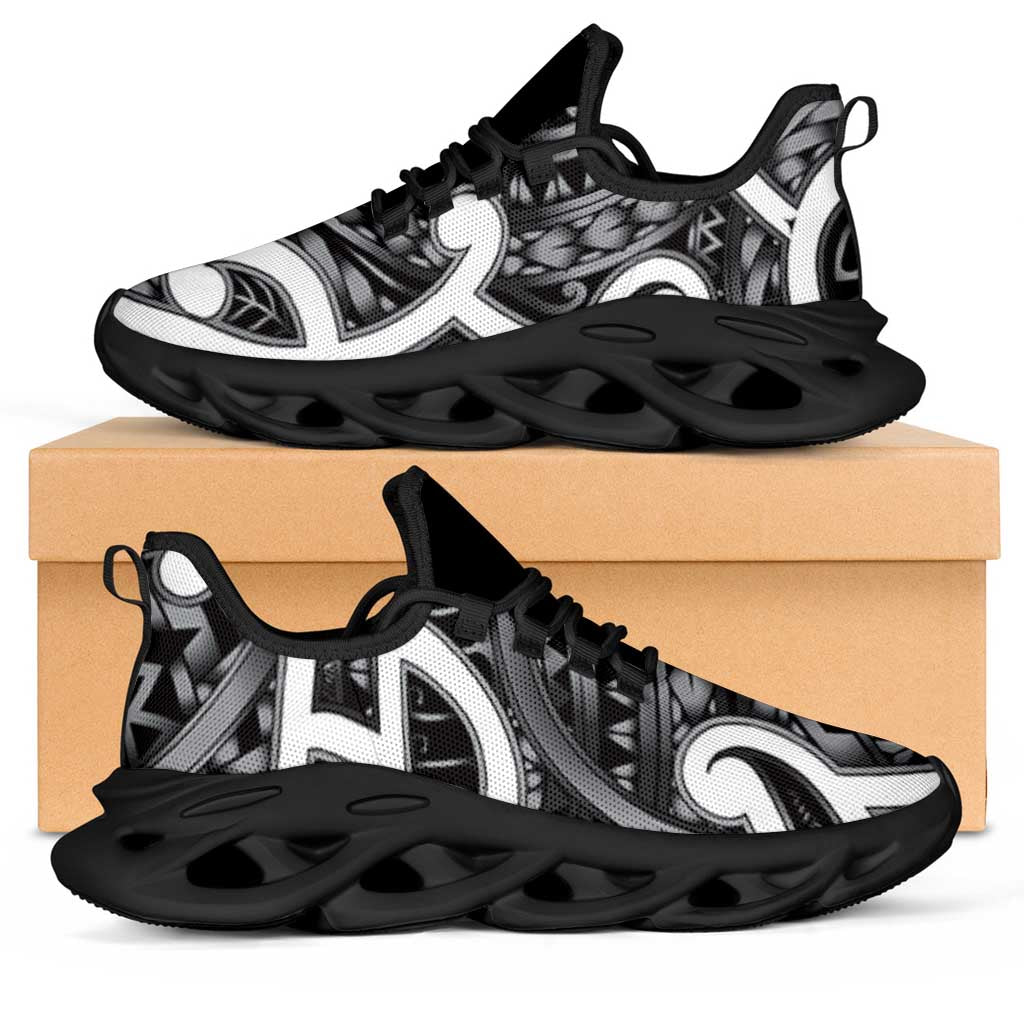 Aotearoa Maori Kowhaiwhai Clunky Sneakers Kiwikiwi Puhoro and Patiki