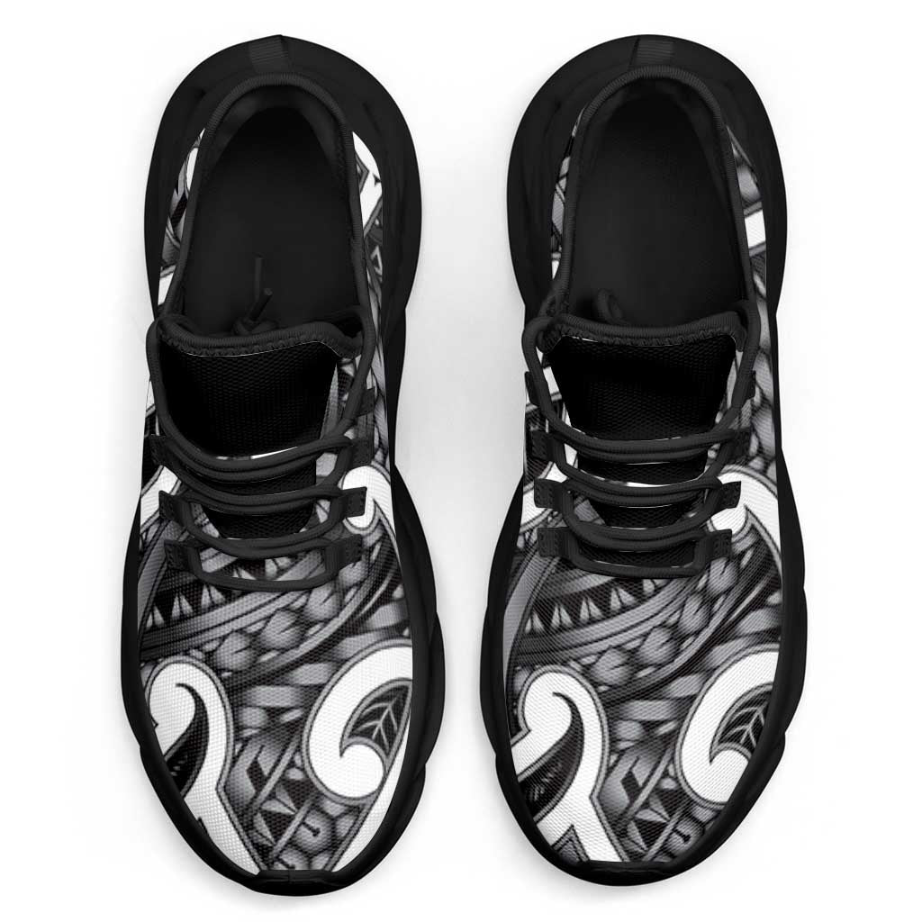Aotearoa Maori Kowhaiwhai Clunky Sneakers Kiwikiwi Puhoro and Patiki