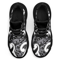 Aotearoa Maori Kowhaiwhai Clunky Sneakers Kiwikiwi Puhoro and Patiki