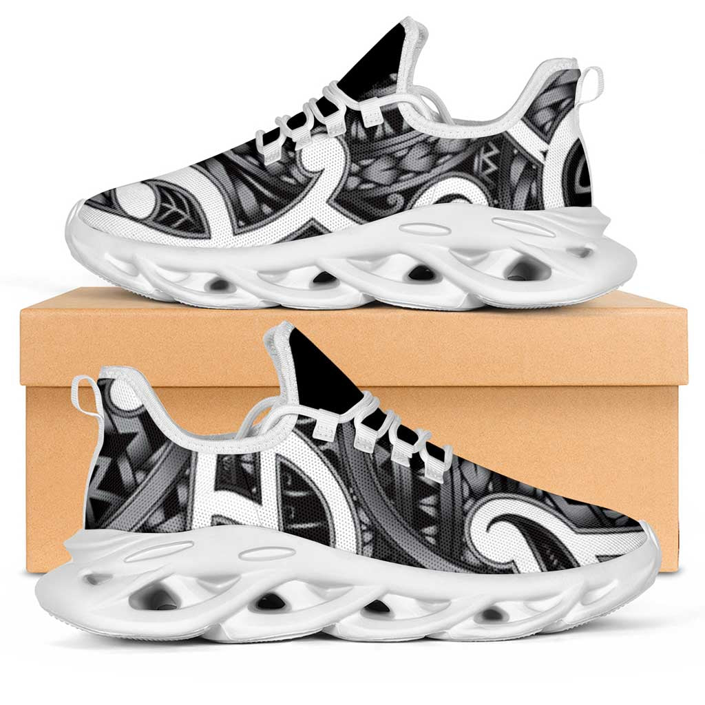 Aotearoa Maori Kowhaiwhai Clunky Sneakers Kiwikiwi Puhoro and Patiki