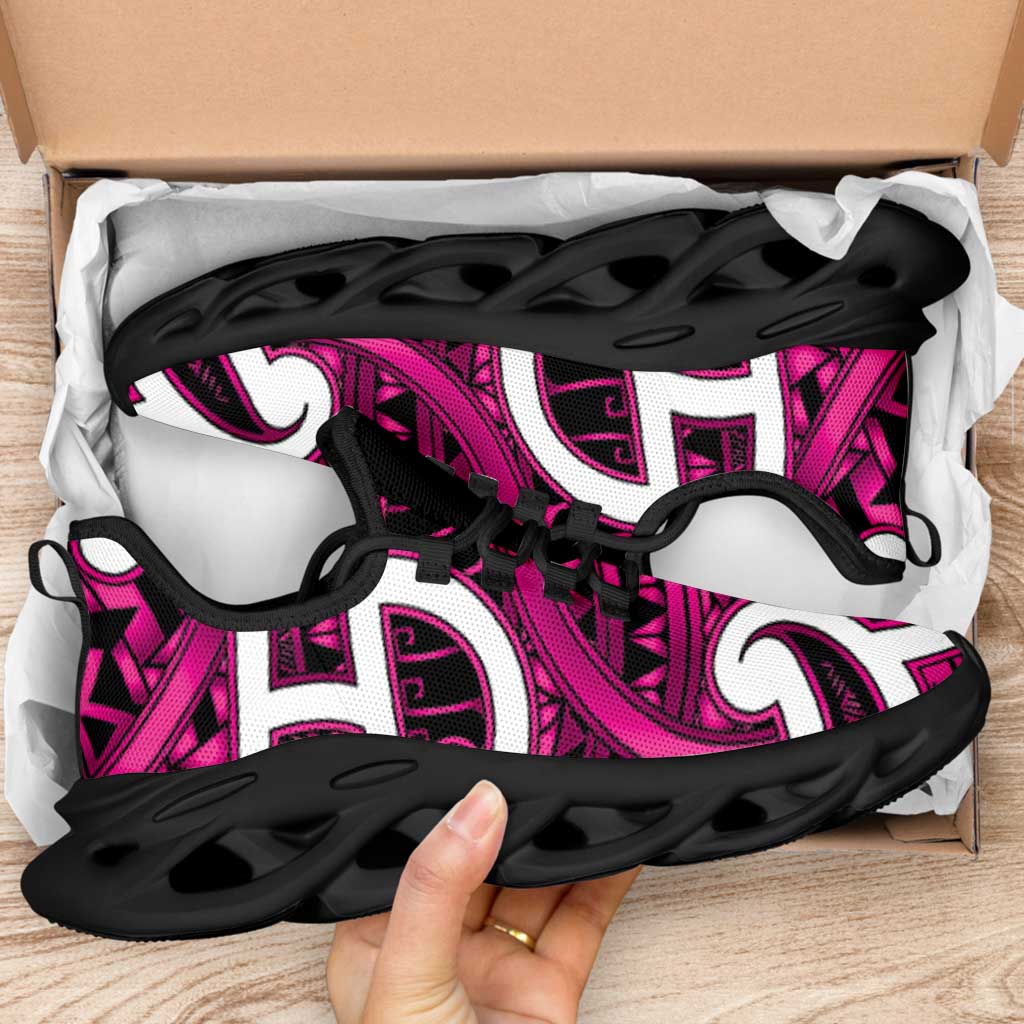 Aotearoa Maori Kowhaiwhai Clunky Sneakers Mawhero Puhoro and Patiki