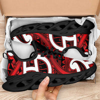 Aotearoa Maori Kowhaiwhai Clunky Sneakers Whero Puhoro and Patiki