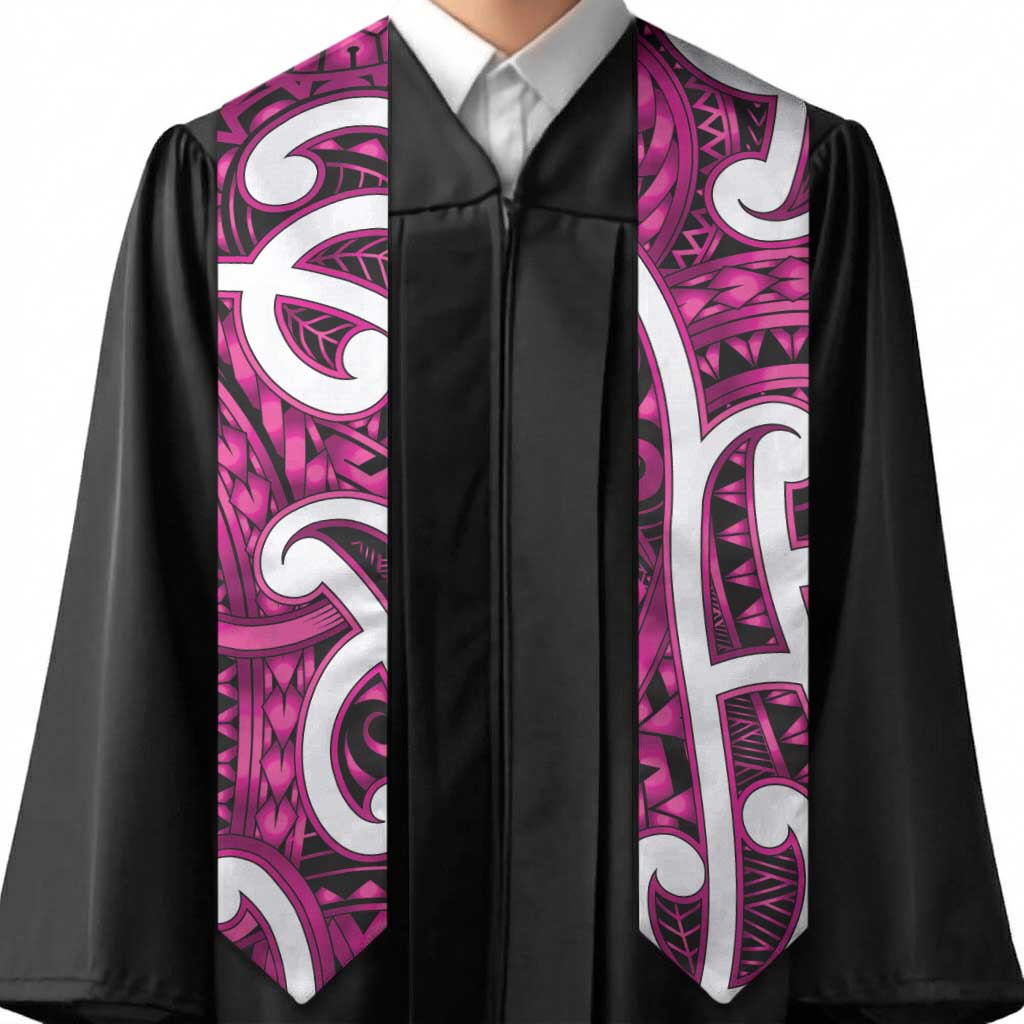 Aotearoa Maori Kowhaiwhai Graduation Stole Mawhero Puhoro and Patiki