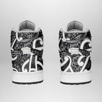 Aotearoa Maori Kowhaiwhai High Sneakers AJ1 Kiwikiwi Puhoro and Patiki