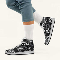 Aotearoa Maori Kowhaiwhai High Sneakers AJ1 Kiwikiwi Puhoro and Patiki