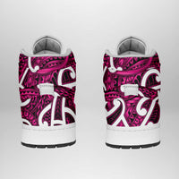 Aotearoa Maori Kowhaiwhai High Sneakers AJ1 Mawhero Puhoro and Patiki