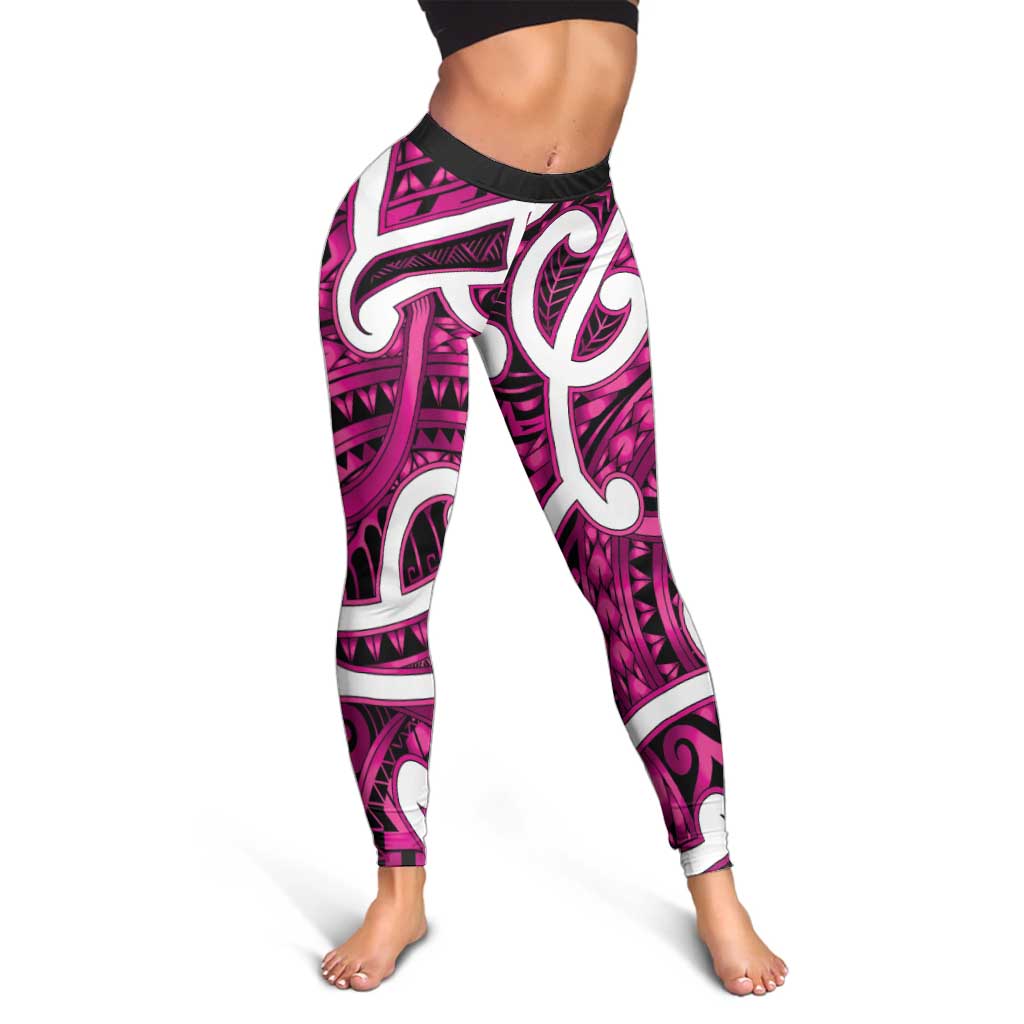 Aotearoa Maori Kowhaiwhai Leggings Mawhero Puhoro and Patiki