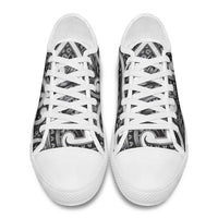 Aotearoa Maori Kowhaiwhai Low Top Shoes Kiwikiwi Puhoro and Patiki