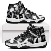 Aotearoa Maori Kowhaiwhai Sneakers J11 Kiwikiwi Puhoro and Patiki