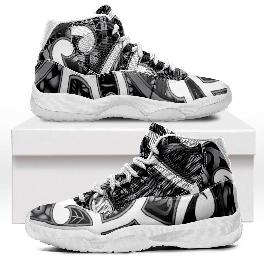 Aotearoa Maori Kowhaiwhai Sneakers J11 Kiwikiwi Puhoro and Patiki