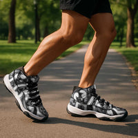 Aotearoa Maori Kowhaiwhai Sneakers J11 Kiwikiwi Puhoro and Patiki