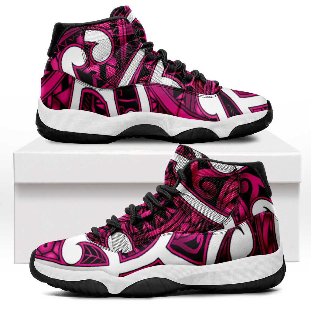 Aotearoa Maori Kowhaiwhai Sneakers J11 Mawhero Puhoro and Patiki