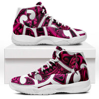 Aotearoa Maori Kowhaiwhai Sneakers J11 Mawhero Puhoro and Patiki