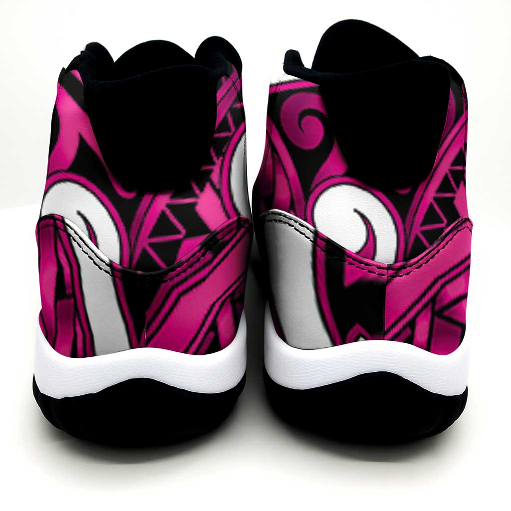 Aotearoa Maori Kowhaiwhai Sneakers J11 Mawhero Puhoro and Patiki