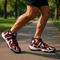 Aotearoa Maori Kowhaiwhai Sneakers J11 Whero Puhoro and Patiki