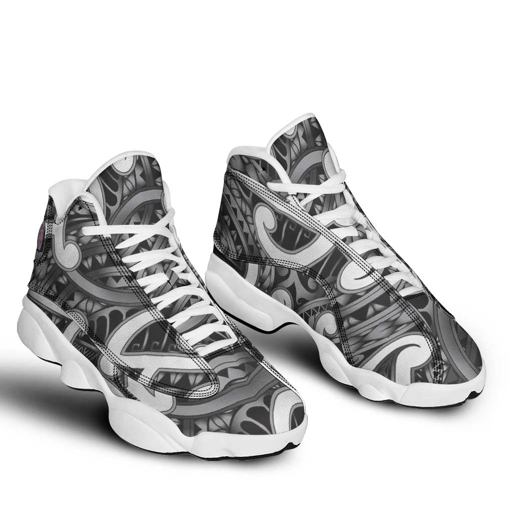 Aotearoa Maori Kowhaiwhai Sneakers J13 Kiwikiwi Puhoro and Patiki