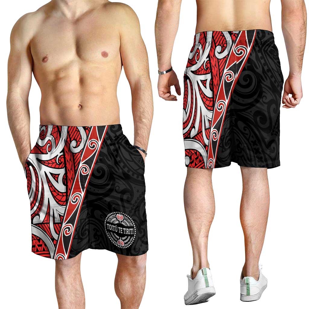 Aotearoa Toitu Te Tiriti Shorts for Men Honour The Treaty New Zealand LT01 - Polynesian Pride