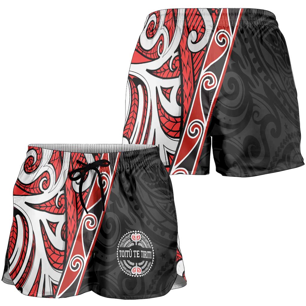 Aotearoa Toitu Te Tiriti Shorts for Women Honour The Treaty New Zealand LT01 - Polynesian Pride