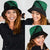 Australia New Zealand Rugby Bucket Hat Green Aboriginal Wallabies and Maori Black Fern - Polynesian Pride