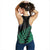 Australia New Zealand Rugby Women Racerback Tank Green Aboriginal Wallabies and Maori Black Fern - Polynesian Pride