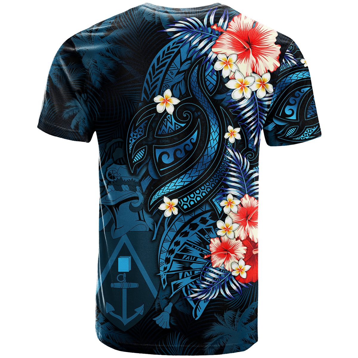 Pitcairn Islands Coconut Tree Turtle Polynesia T Shirt LT2 - Polynesian Pride