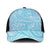 Baby Blue Gradient Polynesia Baseball Net Cap Hawaiian Tribal Hammerhead Shark Tattoo - Polynesian Pride