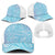 Baby Blue Gradient Polynesia Baseball Net Cap Hawaiian Tribal Hammerhead Shark Tattoo - Polynesian Pride