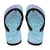 Baby Blue Gradient Polynesia Flip Flops Hawaiian Tribal Hammerhead Shark Tattoo - Polynesian Pride