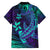 Purple Polynesian Family Matching Summer Maxi Dress and Hawaiian Shirt Tribal Hammerhead Shark LT14 - Polynesian Pride