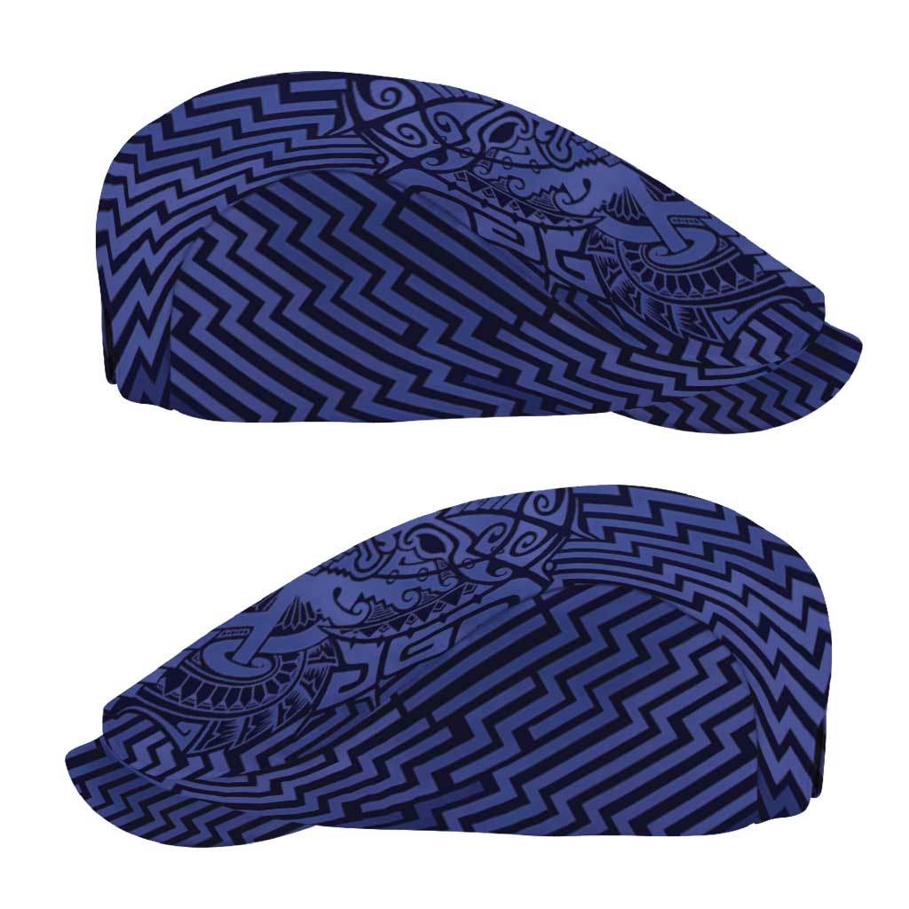Basketball New Zealand Jeff Hat Blue Maori Ta Moko Indigenous - Polynesian Pride
