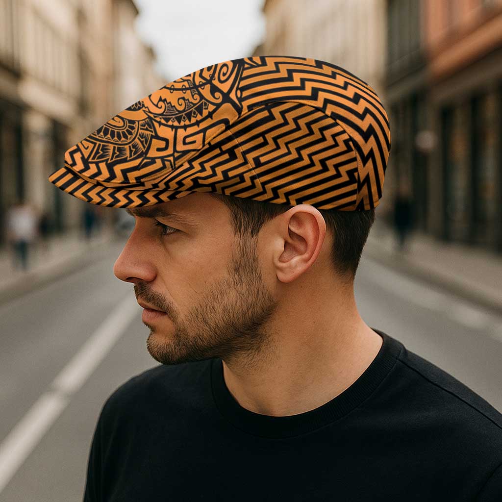 Basketball New Zealand Jeff Hat Gold Maori Ta Moko Indigenous - Polynesian Pride