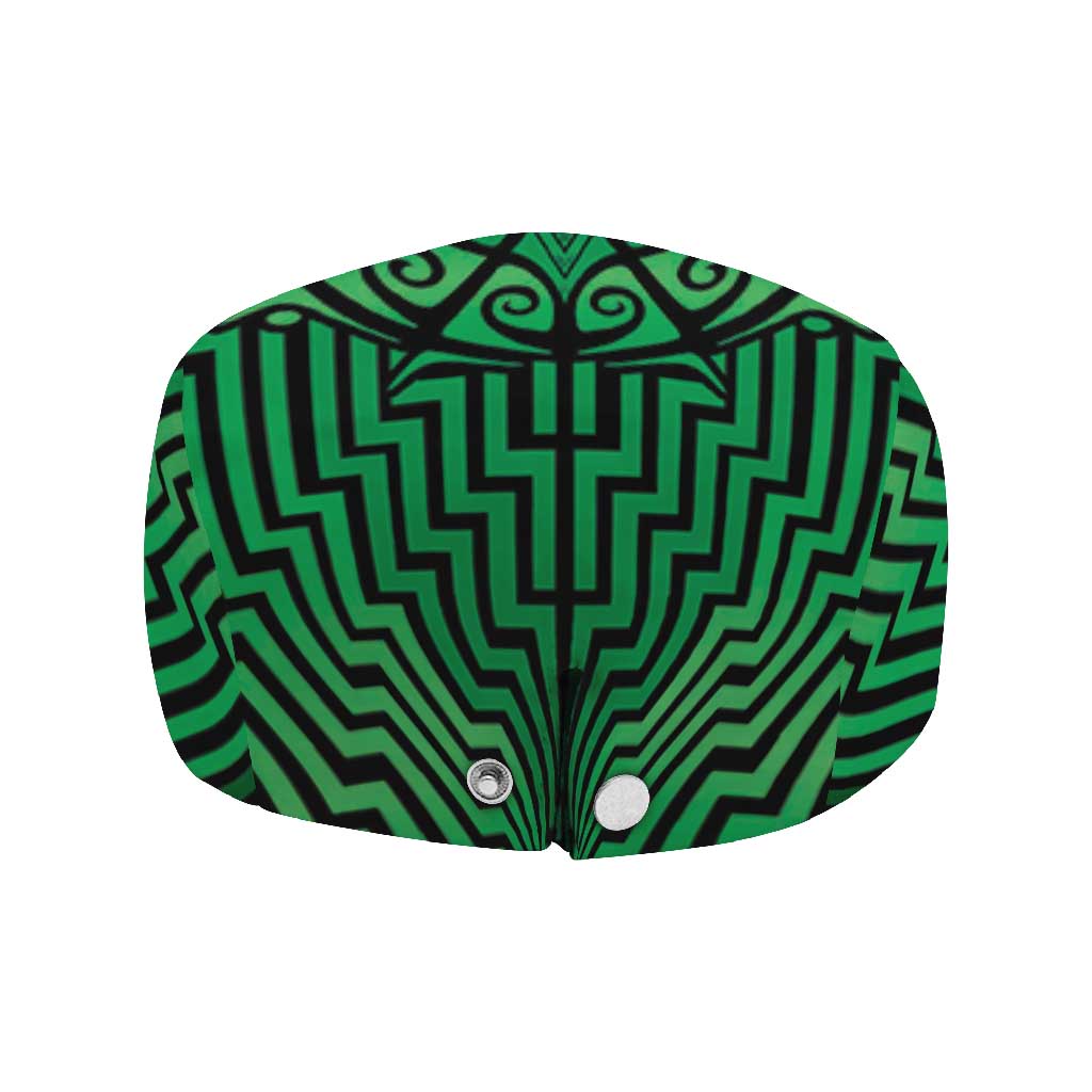 Basketball New Zealand Jeff Hat Green Maori Ta Moko Indigenous - Polynesian Pride