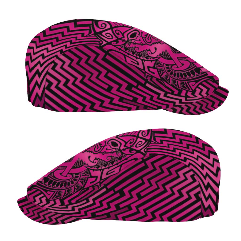 Basketball New Zealand Jeff Hat Pink Maori Ta Moko Indigenous - Polynesian Pride