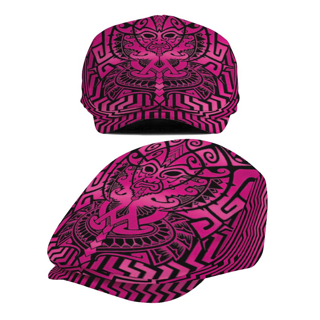 Basketball New Zealand Jeff Hat Pink Maori Ta Moko Indigenous - Polynesian Pride
