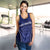 Basketball New Zealand Women Racerback Tank Blue Maori Ta Moko Indigenous - Polynesian Pride