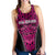 Basketball New Zealand Women Racerback Tank Pink Maori Ta Moko Indigenous - Polynesian Pride