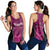 Basketball New Zealand Women Racerback Tank Pink Maori Ta Moko Indigenous - Polynesian Pride