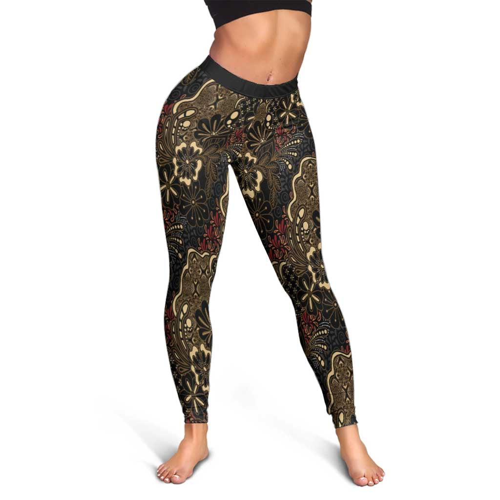 Batik Sekar Jagad Leggings Indonesian Traditional Pattern