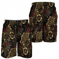 Batik Sekar Jagad Shorts for Men Indonesian Traditional Pattern