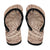 Beige Gradient Polynesia Flip Flops Hawaiian Tribal Hammerhead Shark Tattoo - Polynesian Pride