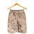 Beige Gradient Polynesia Shorts for Men Hawaiian Tribal Hammerhead Shark Tattoo - Polynesian Pride
