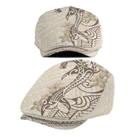 Beige Hawaii Jeff Hat Hammerhead Shark Tattoo Curve Polynesian - Polynesian Pride