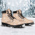 Beige Palaka Quilt Hawaii All Season Boots Traditional Hawaii-plaid Pattern - Polynesian Pride