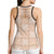 Beige Palaka Quilt Hawaii Hollow Tank Top Traditional Hawaii-plaid Pattern - Polynesian Pride
