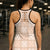 Beige Palaka Quilt Hawaii Hollow Tank Top Traditional Hawaii-plaid Pattern - Polynesian Pride