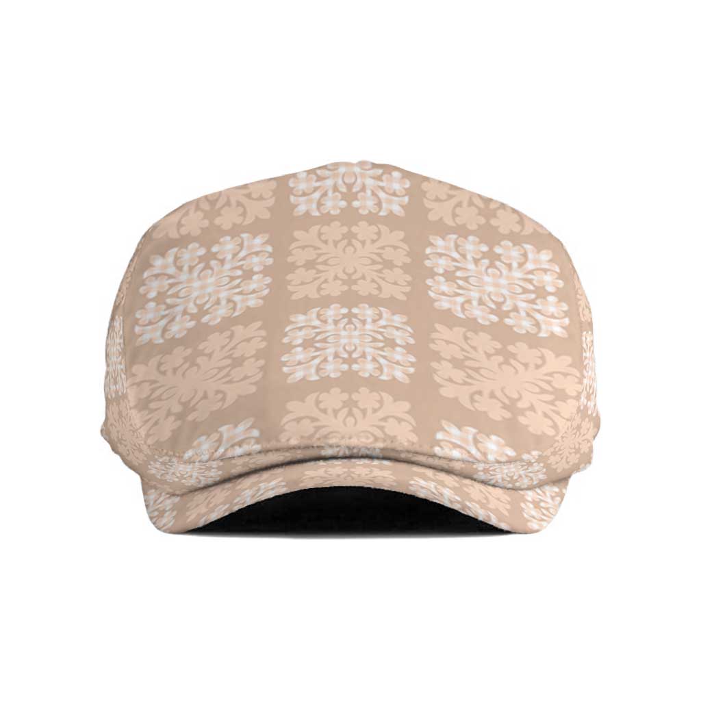 Beige Palaka Quilt Hawaii Jeff Hat Traditional Hawaii-plaid Pattern - Polynesian Pride